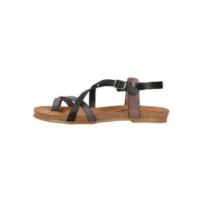Afbeelding van Cosmos Comfort Teensandalen schwarz, Dames, Maat: 36, Schwarz Leer