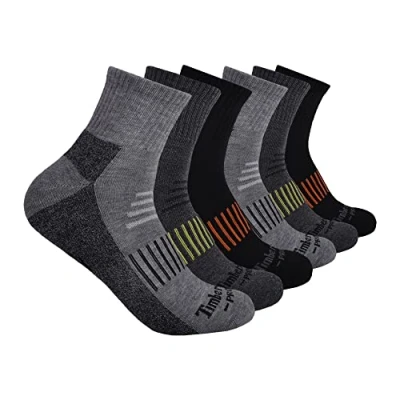 Afbeelding van Timberland Heren Quarter Sok, Multi (6 stuks), Large