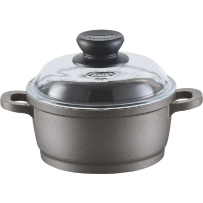 Afbeelding van Kookpan Berndes Bonanza Grijs Met Glazen Deksel 16 cm