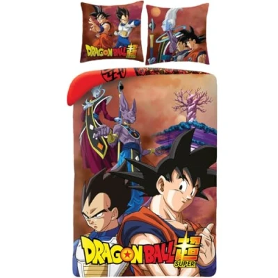 Afbeelding van Dragon Ball Z dekbedovertrek Goku en Vegeta 140 x 200 cm polyester