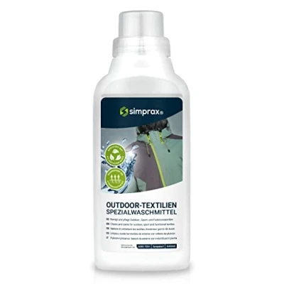 Afbeelding van simprax® Membran Waschmittel Funktionsbekleidung Gore Tex, Sympatex, Softshell rückstandslos auswachbar 500ml