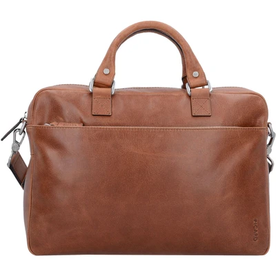 Afbeelding van Picard Heren laptoptas Buddy van echt leer OneSize, Groot Breedte 7 cm hoogte 27 lengte 39 met ritssluiting Business , cognac, Eén maat, aktetas