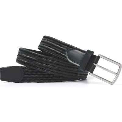 Afbeelding van TRESANTI ALESSANDRIA I Leren gevlochten riem zwart Size 115
