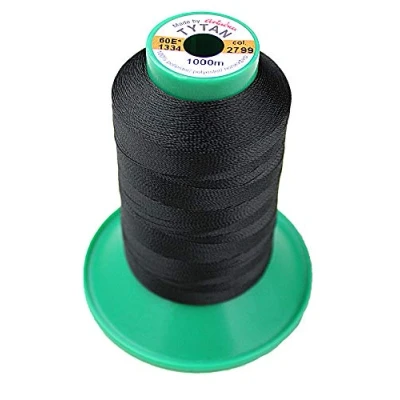 Afbeelding van Tukan tex naaigaren Tytan 60 E 100% polyester ledergaren (1000 meter) leer set Zwart 2799