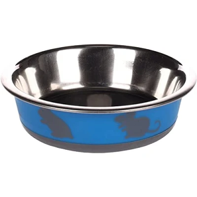 Afbeelding van Flamingo Nelly Eet En Drinkpot Knaagdier Eetpot Blauw 12,3cm 225ml 1st 129716