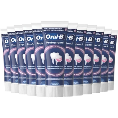 Afbeelding van 12x Oral B Tandpasta Professional Tandvleesbescherming Frisse Munt 75 ml