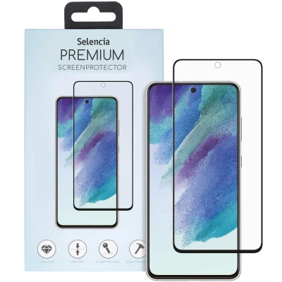 Afbeelding van Screenprotector Samsung Galaxy S21 FE: Selencia Gehard Glas Premium