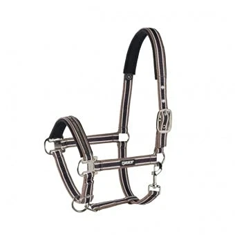 Afbeelding van Eskadron Halster Pin Buckle Hazelnoot Creme Donkerbruin Pony