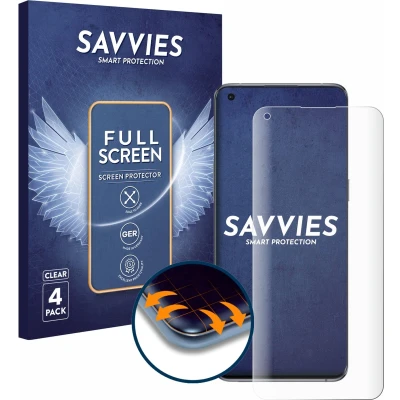 Afbeelding van Savvies Screenprotector voor Oppo Find X5 Pro Folie Beschermfolie transparant volledig dekking (4 Stuks)