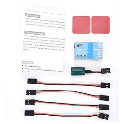 Afbeelding van Flight Controller Stabilizer, Gyro stabilisator F50A 3 assige A3 V2 Stabilisatorsysteem voor RC Starrvleugel vliegregelaar