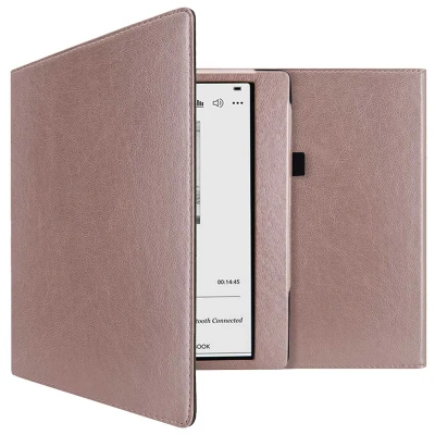 Afbeelding van Kobo Elipsa 2E Hoes: iMoshion Vegan Leather Bookcase Rosé Goud Kunstleder E Reader Hoezen