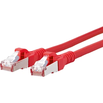 Afbeelding van Metz Connect 1308451066 E RJ45 Netwerkkabel, patchkabel CAT 6A S/FTP 1.00 m Rood Snagless 1 stuk(s)