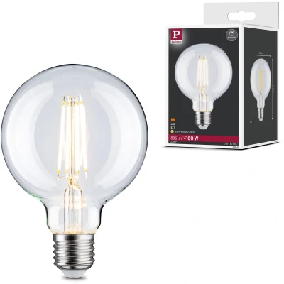 Afbeelding van Paulmann 28969 LED lamp Energielabel F (A G) E27 7.5 W = 60 Warmwit (Ø x h) 95 mm 140 1 stuk(s)