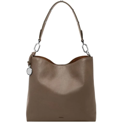 Afbeelding van Fossil Jessie Leren of polyurethaan handtas voor dames, Brownie