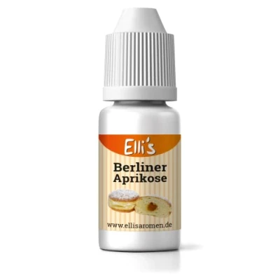 Afbeelding van Ellis Aromen Berlijnse abrikoos levensmiddelaroma vloeibaar voor levensmiddelen en vloeistoffen, het bakken, koken, zoals pap kwark caloriearm