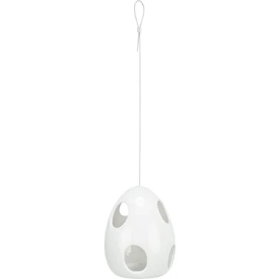 Afbeelding van Trixie nestelhulp hangend keramiek wit 10,5x10,5x15 cm 2 st