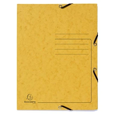 Afbeelding van Exacompta Elasticated 3 Flap Folder, A4, 355g Roze, Pack 25