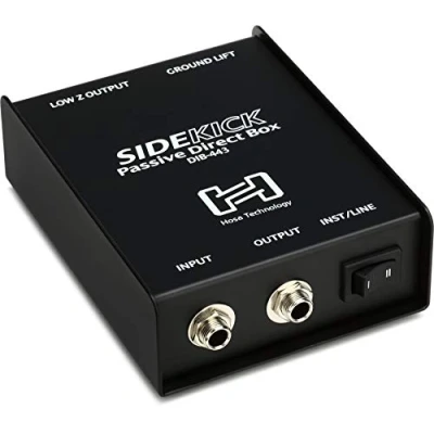 Afbeelding van Hosa DIB 443 1/4&quot; TS naar XLR3M Sidekick Passieve DI Box