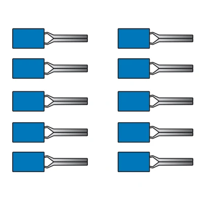Afbeelding van Carpoint Kabelverbinders 621 Blauw 10 stuks
