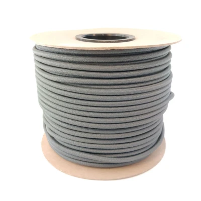 Afbeelding van 100 meter Elastisch Touw Grijs 8mm elastiek op rol