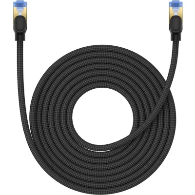 Afbeelding van Baseus snelinternetkabel RJ45 cat.7 10Gbps 8m gevlochten zwart