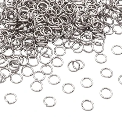 Afbeelding van Craftdady 2000Pcs Rvs Open Jump Ringen 7Mm Ronde 1Mm Dikke Kleine Connector Voor Sieraden Maken