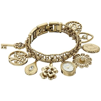 Afbeelding van Anne Klein Premium damesarmbandhorloge met kristallen accenten, 10/8096