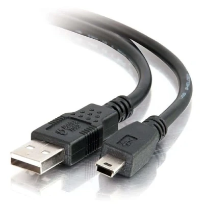 Afbeelding van C2G 1m USB 2.0 A naar Mini B Kabel, Geschikt voor Gegevensoverdracht en het opladen van Smart Phones, Camera&#039;s, MP3&#039;s, PDA&#039;s andere apparaten...