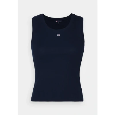 Afbeelding van Tommy Jeans Essential TANK Top, Dames, Maat: 52, Dark night navy