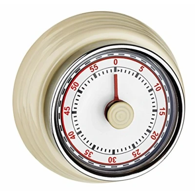 Afbeelding van TFA Dostmann Kitchen Timer, 38.1037.09, eierwekker, met lift, zonder batterijen, alarm, retro design, beige, L 74 x B H 36 mm