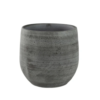 Afbeelding van Steege Plantenpot/bloempot keramiek mystic grijs D15 x H13 cm