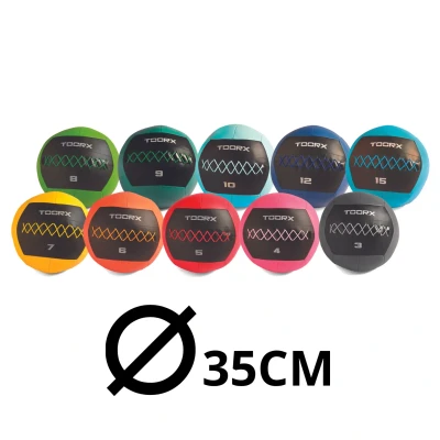 Afbeelding van Toorx Fitness Wall Ball 3 15 kg Zwart met multi Geperst foam en kunstleer
