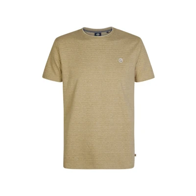 Afbeelding van Petrol Industries LOGO Horizonstone Tshirt basic, Heren, Maat: Medium, Light tan