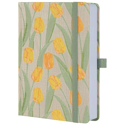 Afbeelding van TIEFOSSI Lined Journals for Writing Esthetisch bloemennotitieboek, College gelinieerd notitieboek A5 Hardcover notitieboeken voor vrouwen en meisjes, 100 g/m² 316 genummerde pagina&#039;s