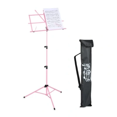 Afbeelding van lessenaar bladmuziek uitschuifbaar opvouwbaar 140x53x49 cm met tas