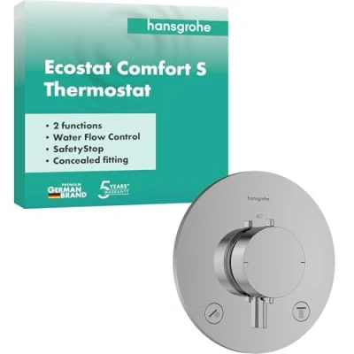 Afbeelding van hansgrohe Ecostat Comfort S inbouwthermostaat voor 2 verbruikers, 33715000