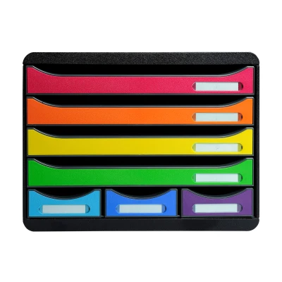 Afbeelding van Exacompta ladenblok Storebox Mini, harlekijn