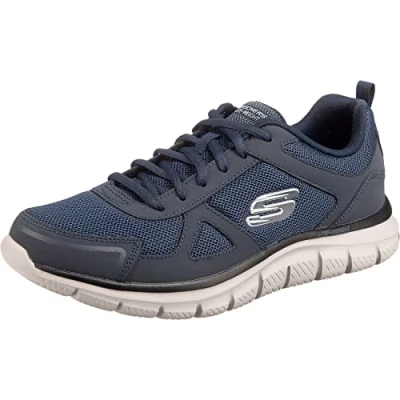 Afbeelding van Skechers Sport Track Sneakers laag navy, Heren, Maat: 41, Navy Leer en textiel