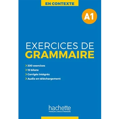 Afbeelding van En Contexte Exercices de grammaire + audio MP3 corrigés (A1): A1: Vol. 1