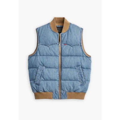 Afbeelding van Levi&#039;s Western Super PUFF Bodywarmer, Heren, Maat: XL, Slightly sidetracked
