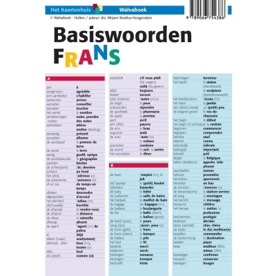 Afbeelding van Taalkaarten Walvaboek Basiswoorden Frans