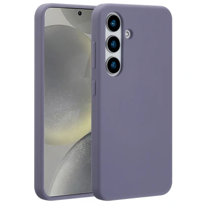 Afbeelding van Samsung Galaxy S25 MagSafe Hoesje Siliconen en TPU (zacht) Accezz Softcase/Backcover Grijs Telefoonhoesje