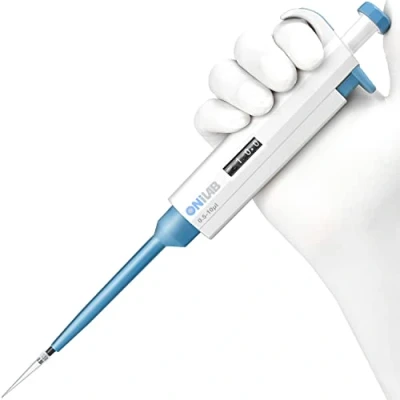 Afbeelding van ONiLAB 0,5 10 μl laboratorium, eenkanaals pipet, wetenschappelijk, laboratoriummicropipet, handleiding (mogelijk niet beschikbaar in het Nederlands), instelbaar volume, zeer nauwkeurig, pipetteerder