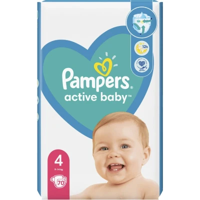 Afbeelding van Pampers Active Baby Luiers Maat 4 70 Stuks