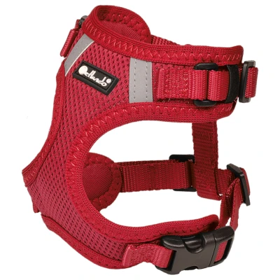 Afbeelding van Petlando Hondenharnas Mesh Vest Rood Hondentuig 14 18/25 34 cm