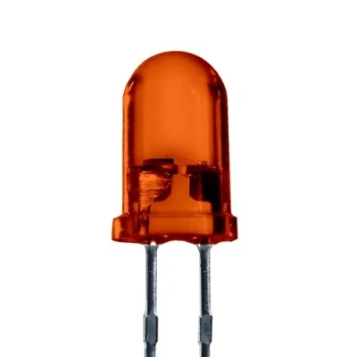 Afbeelding van Lumetheus LED 5mm kleur oranje 3000 mcd 25 stuks licht emitterende diode extra heldere 2V 2 pin LED&#039;s behuizing diffuus gekleurd