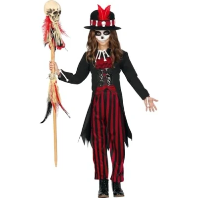 Afbeelding van Fiestas Guirca Voodoo Girl (7 9 jaar) Halloween kostuum voor kinderen meisjes