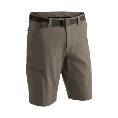 Afbeelding van Maier Sports Huang heren wandelbroek, outdoorshort met geïntegreerde riem, trekkingbroek