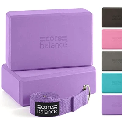 Afbeelding van Core Balance Yoga Blok Set EVA Schuim Baksteen Met D Ring Stretch Riem