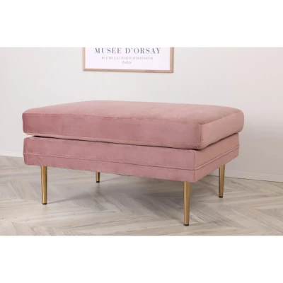 Afbeelding van Svea Tess hocker Velvet roze